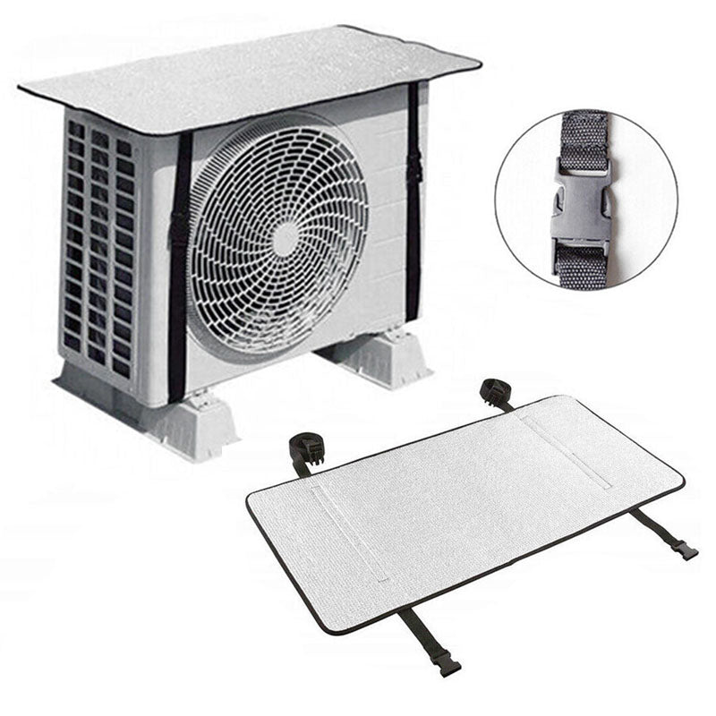 AC Outdoor Unit Aluminium Protector Cover with Straps