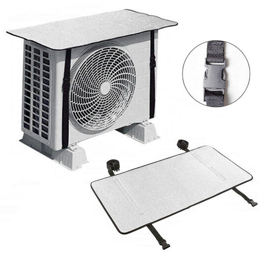 AC Outdoor Unit Aluminium Protector Cover with Straps