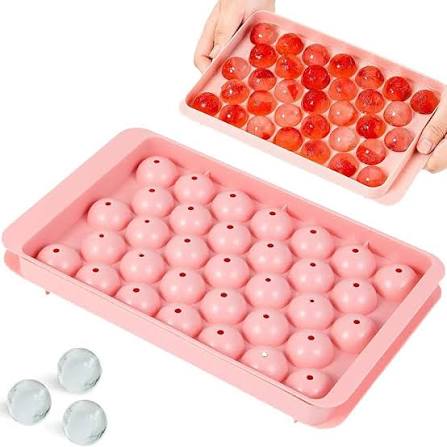 Round Ice Ball Tray with Lid – Crystal Clear Spheres for Premium Drinks & Cocktails