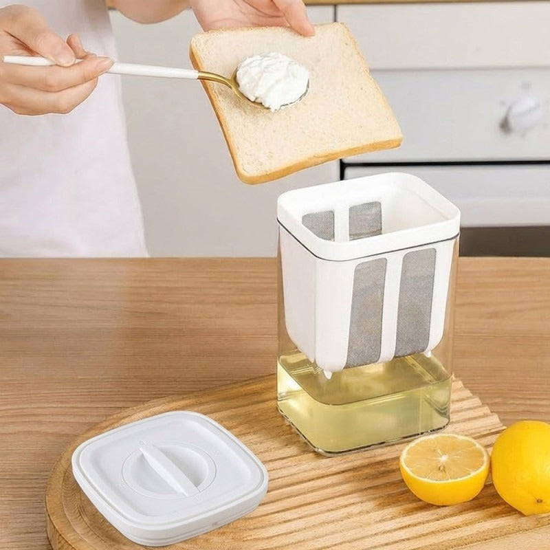 Greek Yogurt Maker & Strainer 1100ML – Make Thick, Creamy Yogurt & Labneh at Home