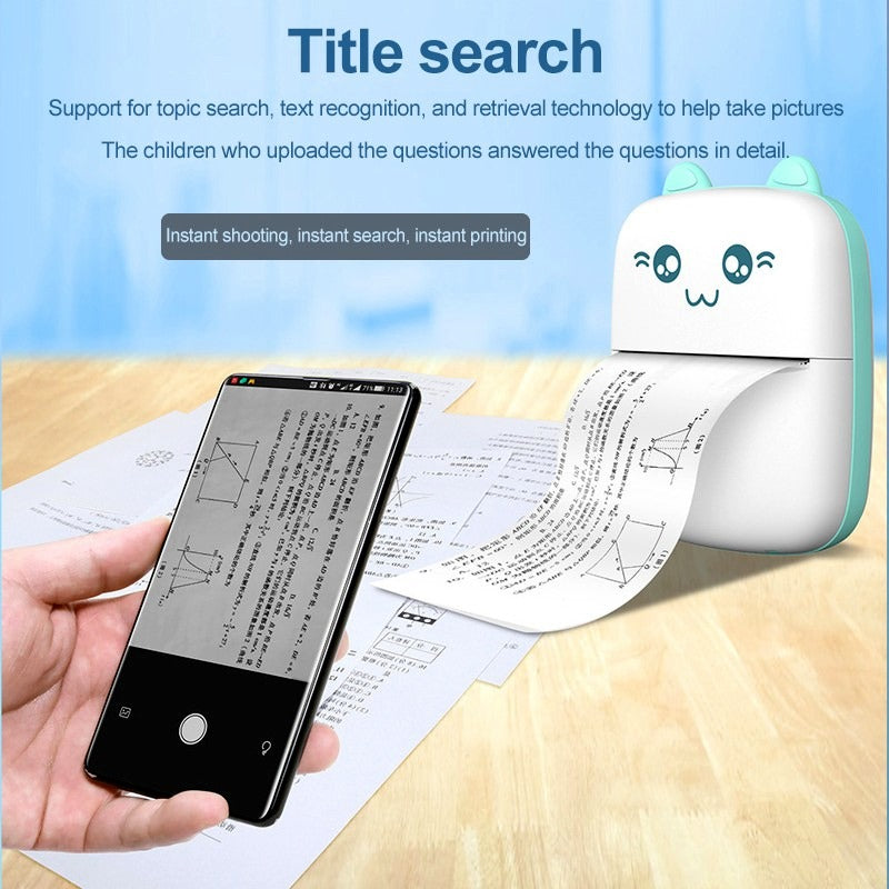 Portable Thermal Mini Photo Printer
