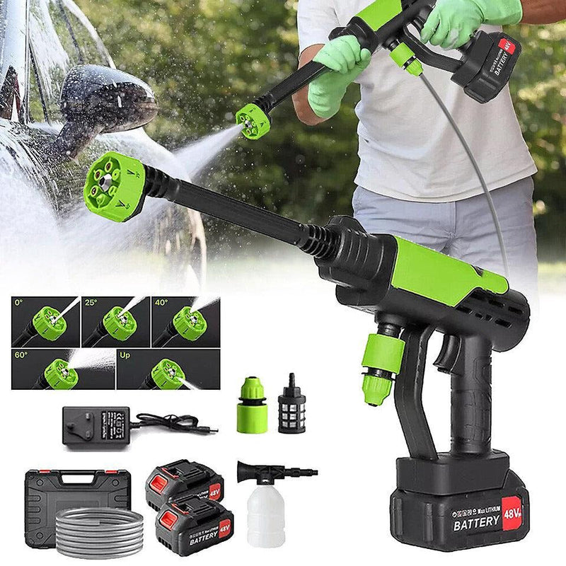 STARQ PORTABLE HIGH PRESSURE CAR WASHER WITH 2 BATTERIES