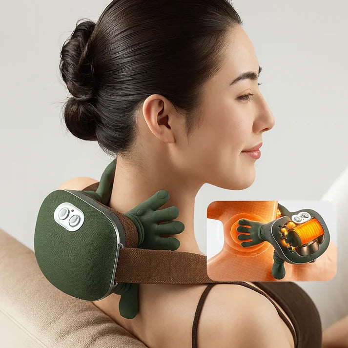 N7 Massage Master 4D Shiatsu Neck and Shoulder Massager with Heat | Cordless Electric Deep Tissue Kneading Back Massager