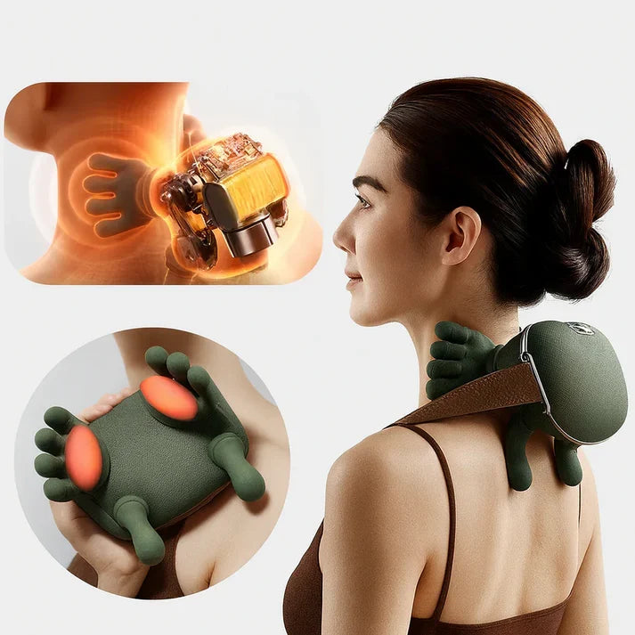 N7 Massage Master 4D Shiatsu Neck and Shoulder Massager with Heat | Cordless Electric Deep Tissue Kneading Back Massager